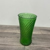 Tapered Transparent Green Vase