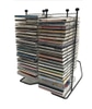 CD Tower/Holder; Metal, black wire, 50 slots,