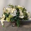 Mixed Orchid Oval Arrangement