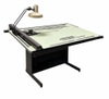 Drafting table:  tilting architect's table with drafting machine