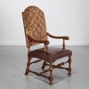 Continental Baroque Style Tall Back Armchair