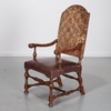 Continental Baroque Style Tall Back Armchair
