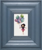 Cleared print on paper: Girl with balloons