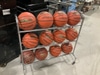 Basketball rack with 12 basketballs