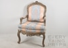 Rococo Upholstered Fauteuil Armchair