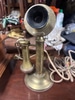 Vintage Brass Candlestick Telephone