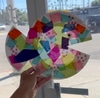 10 Paper plate rainbow  fish