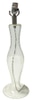 Table Lamp Base, glass with swirl texture hourglass shape
