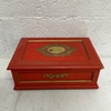Vintage Red Wooden Liquor Box