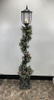 Pre-Lit Christmas Lamppost with Garland