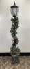Pre-Lit Christmas Lamppost with Garland