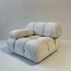 Cream Right Side Of Sofa Convertible To Ottoman