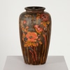 Asian Influenced Bird & Flower Vase