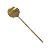 Server; Spoon, vintage gold metal,