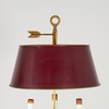 Bouillotte Candlestick 3 Way Brass Library Lamp