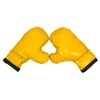 Mini Boxing Gloves; Yellow, leather, decoration/display