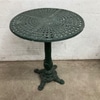Vintage Green Cast Iron Bistro Table