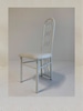 White Metal Squiggle Chair