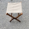 Camping Chair, Wood and Canvas Camp Chair Stool