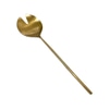 Server; Spork, vintage gold metal,