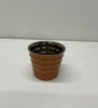 Ceramic Ribbed Brown Vases