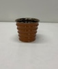 Ceramic Ribbed Brown Vases