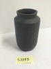 Heavy Black Brown Vase
