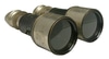 Vintage Binoculars with black leather wrapped around metal