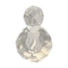 Vintage Rice Faceted Round Perfume Bottle. 1 Ding on Side