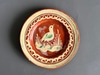 Mexican Redware Bird Plate