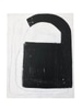 Abstract black shape on white ground