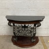 Vintage Wood and Iron Console Table