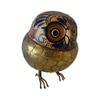 MISART-Antique Midcentury Mexican Brass and Pottery Owl