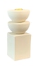 Tiered Stoneware Candlesticks