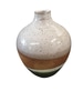 Tri Tone Colored Ceramic Small Vase