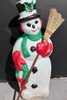 Vintage Snowman Broom Snow Mold