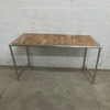 Industrial Metal and Wood Table