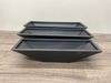 Large Black Metal Rectangular shaped Planters