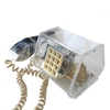 1970s Lucite Telephone With Silver Handset