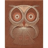 Mid-Century Owl String Art Wall Hanging