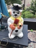 1960s Snowman with Broom Blow Mold