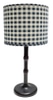 Table Lamp Base; metal black bamboo stick