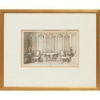 Rococo Interior Design Framed Etching I