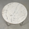 Pace Collection Marble and Chrome Dining Table