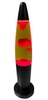 Lava Lamp; orange, glass bullet shape,