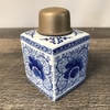 Asian Blue and White Spice Jar A