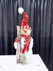 Festive Snowman with Ski Decor Piece