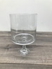 Clear Glass Footed Containers