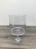 Clear Glass Footed Containers