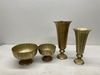 Medium Gold Hammered Vases